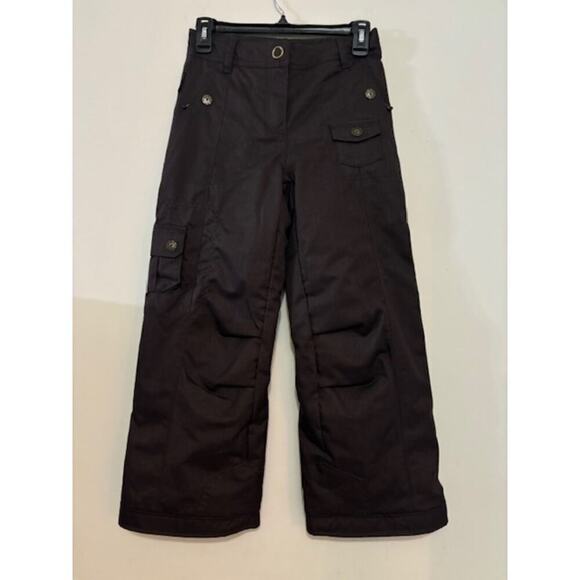 OBERMEYER Junior Size 10 Brown Snowboard Ski PANTS Snow Winter New Unisex - Picture 1 of 9
